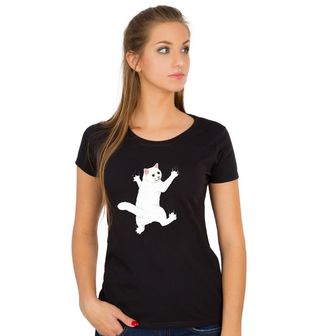 Obrázek 1 produktu Dámské tričko Drápající se Kočka po Tričku