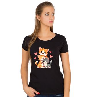 Obrázek 1 produktu Dámské tričko Tři Hravá Koťátka