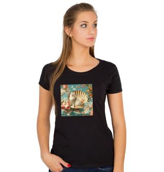 Obrázek 1 produktu Dámské tričko Zrození Kočičí Bohyně