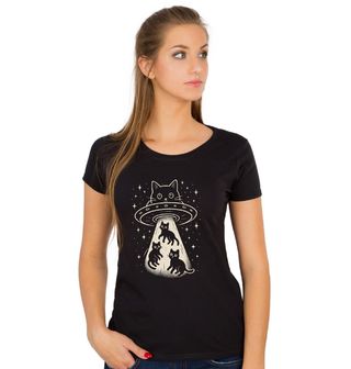 Obrázek 1 produktu Dámské tričko Záhadné Kočičí UFO