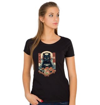 Obrázek 1 produktu Dámské tričko Kočičí Gamer na Sushi