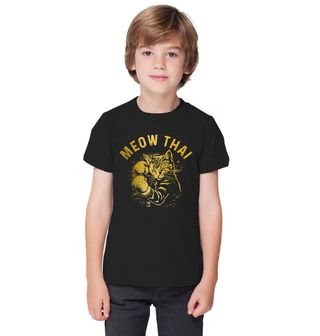 Obrázek 1 produktu Dětské tričko Kočičí Muay Thai Meow Thai