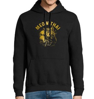 Obrázek 1 produktu Pánská mikina Kočičí Muay Thai Meow Thai