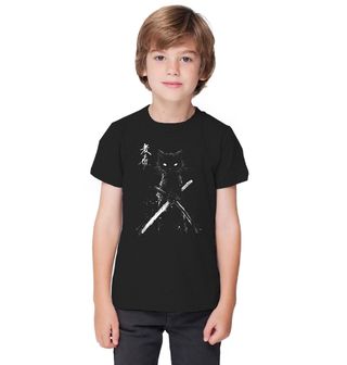 Obrázek 1 produktu Dětské tričko Noční Kočka Samuraj s Katanou