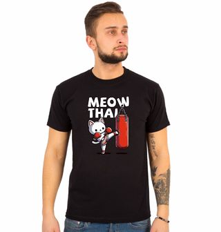 Obrázek 1 produktu Pánské tričko Boxující Kočka Meow Thai
