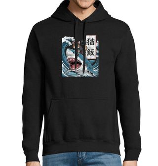Obrázek 1 produktu Pánská mikina Ninja Kočka na Žralokovi Ukiyo-e Art