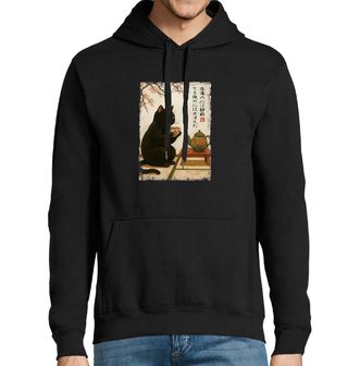 Obrázek 1 produktu Pánská mikina Klidná Kočka u Čajového Obřadu