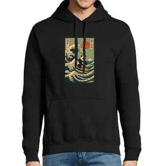 Obrázek 1 produktu Pánská mikina Surfující Panda u Kanagawy