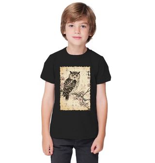 Obrázek 1 produktu Dětské tričko Sova na Větvi Sakury Ukiyo-e Art