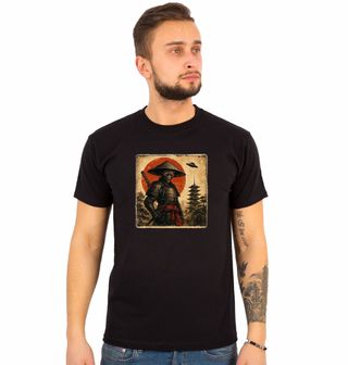 Obrázek 1 produktu Pánské tričko Mimozemšťan Samuraj před Pagodou