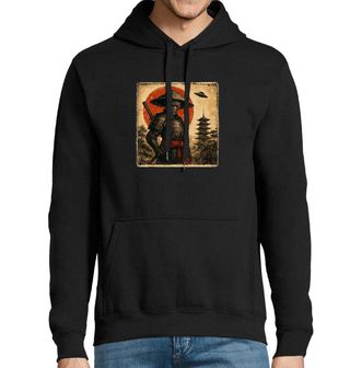 Obrázek 1 produktu Pánská mikina Mimozemšťan Samuraj před Pagodou