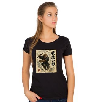 Obrázek 1 produktu Dámské tričko Neporazitelná Gorila Samuraj s Katanou