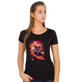 Obrázek 1 produktu Dámské tričko Ohnivý Samuraj Devítiocasá Liška Kitsune
