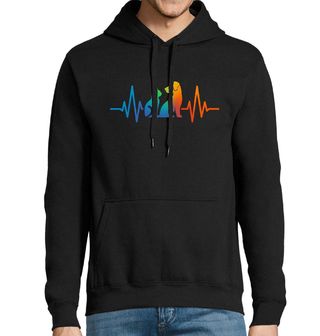 Obrázek 1 produktu Pánská mikina Barevný Kardiogram Kočka a Pes