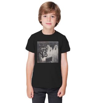 Obrázek 1 produktu Dětské tričko Strašidelné Selfie Německý Boxer a Duchové