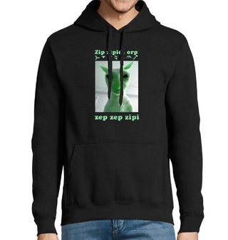 Obrázek 1 produktu Pánská mikina Alien Kočka Meme Gnarp Gnarp