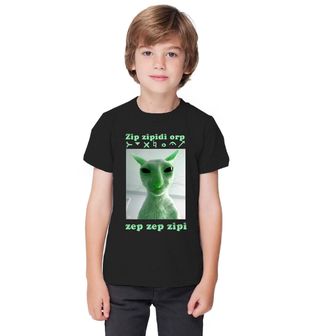 Obrázek 1 produktu Dětské tričko Alien Kočka Meme Gnarp Gnarp