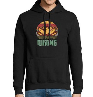 Obrázek 1 produktu Pánská mikina Retro Lotusový Květ Čchi-kung Qigong