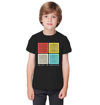 Obrázek 1 produktu Dětské tričko Barevné Bludiště Solve to Succeed