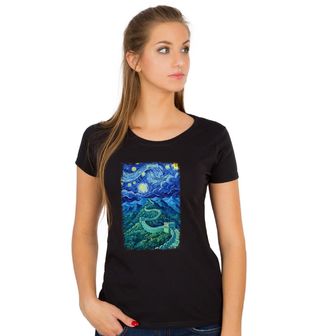 Obrázek 1 produktu Dámské tričko Velká čínská zeď ve Hvězdné noci