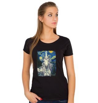 Obrázek 1 produktu Dámské tričko Jednorožec ve Hvězdné noci