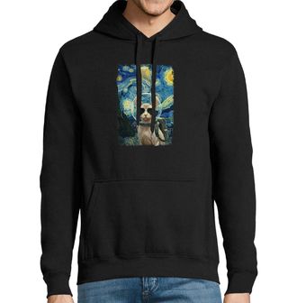 Obrázek 1 produktu Pánská mikina Kočka Sphynx Astronaut ve Hvězdné noci