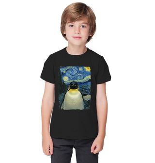 Obrázek 1 produktu Dětské tričko Selfie Tučňáka pod Hvězdnou nocí