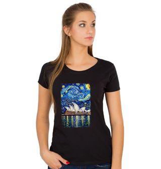 Obrázek 1 produktu Dámské tričko Sydney Opera ve Hvězdné noci