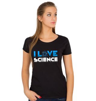 Obrázek 1 produktu Dámské tričko Miluji vědu I Love Science