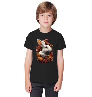 Obrázek 1 produktu Dětské tričko Bílý Králík v Listí