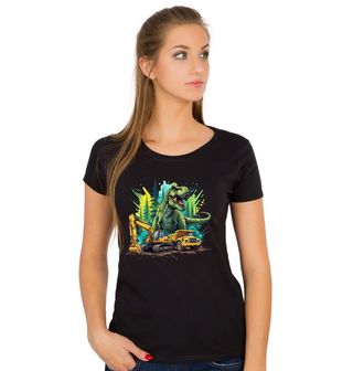 Obrázek 1 produktu Dámské tričko Dinosaurus T-Rex na Stavbě