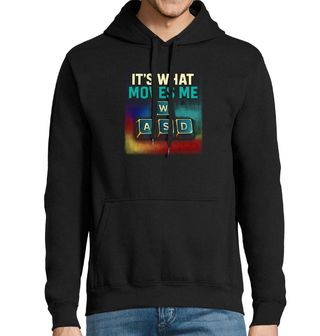 Obrázek 1 produktu Pánská mikina Klávesy WASD It’s What Moves Me