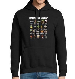 Obrázek 1 produktu Pánská mikina Kolekce Šílených Postaviček Italian Brainrot