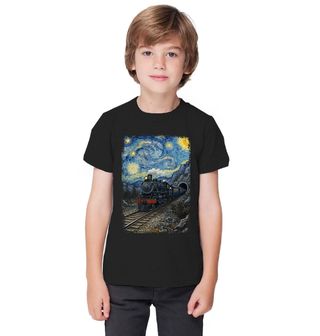 Obrázek 1 produktu Dětské tričko Lokomotiva ve Hvězdné noci