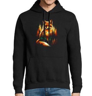 Obrázek 1 produktu Pánská mikina Liška v Lese při Západu Slunce