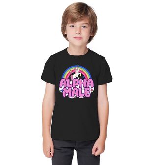 Obrázek 1 produktu Dětské tričko Duhový Jednorožec Alpha Male