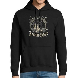 Obrázek 1 produktu Pánská mikina Čarodějnice a Kočka Magické Pletení Stitch Craft