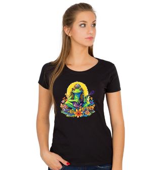 Obrázek 1 produktu Dámské tričko Hippie Žába s Mandolínou
