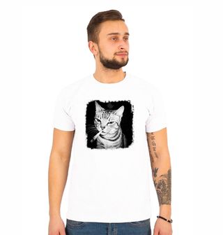 Obrázek 1 produktu Pánské tričko Gangsta Kočka s Jointem