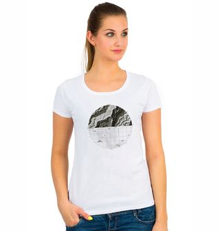 Obrázek 1 produktu Dámské tričko Topografická Mapa Typy Hornin