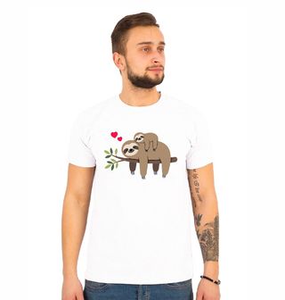 Obrázek 1 produktu Pánské tričko Spící Lenochod s Mládětem