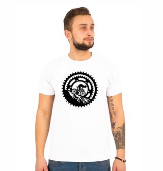 Obrázek 1 produktu Pánské tričko Cyklista na Horském Kole MTB