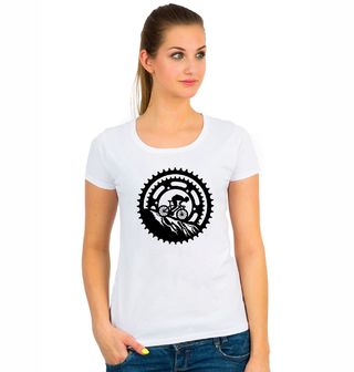 Obrázek 1 produktu Dámské tričko Cyklista na Horském Kole MTB