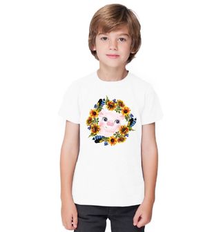 Obrázek 1 produktu Dětské tričko Prasátko v Květinovém Věnci