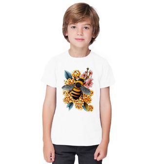 Obrázek 1 produktu Dětské tričko Včela opylující Žluté Květy