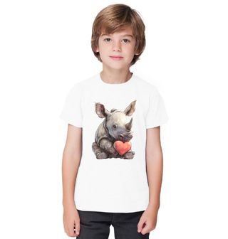 Obrázek 1 produktu Dětské tričko Mládě Nosorožce se Srdem