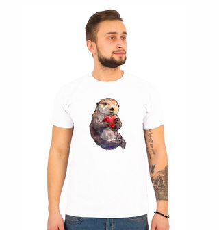 Obrázek 1 produktu Pánské tričko Mládě Vydry se Srdcem