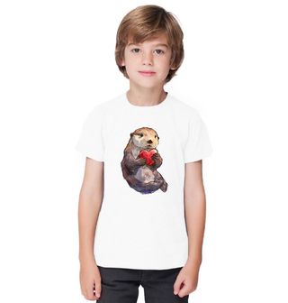 Obrázek 1 produktu Dětské tričko Mládě Vydry se Srdcem