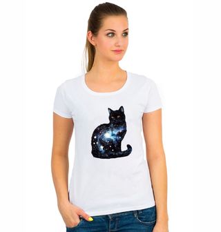 Obrázek 1 produktu Dámské tričko Černá Kočka a Nekonečný Vesmír