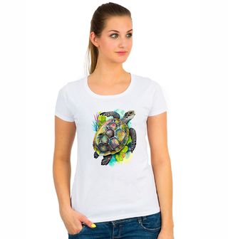Obrázek 1 produktu Dámské tričko Tropická Mořská Želva